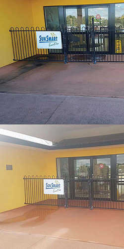 Daycare Facility Entrance Before and After